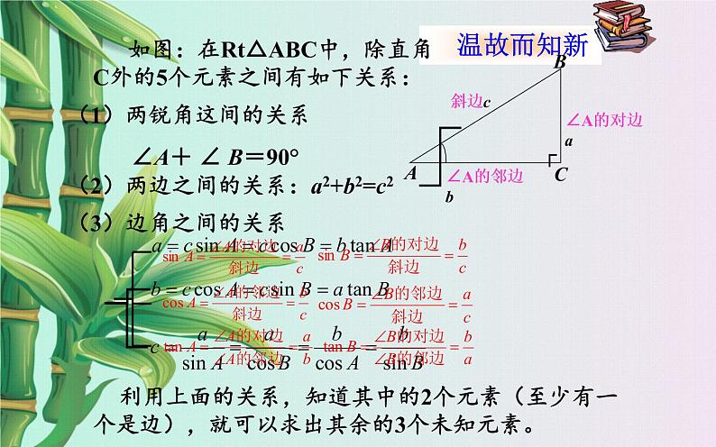 冀教版九年级上册数学  第26章 解直角三角形《解直角三角形的应用》课件第3页