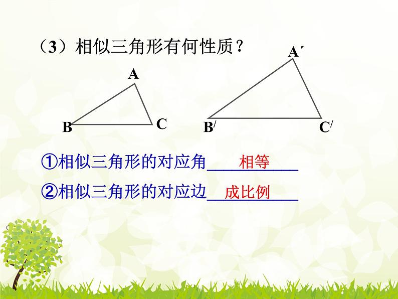 23.3.3相似三角形的性质 华师大版数学九年级上册 课件1第3页