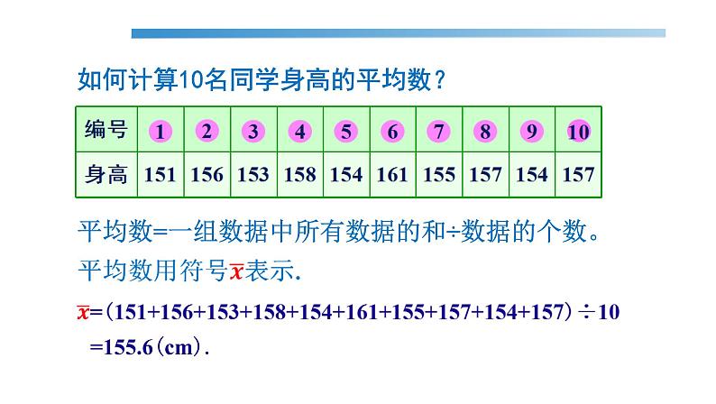 6.1.1平均数课件  七年级数学湘教版下册05