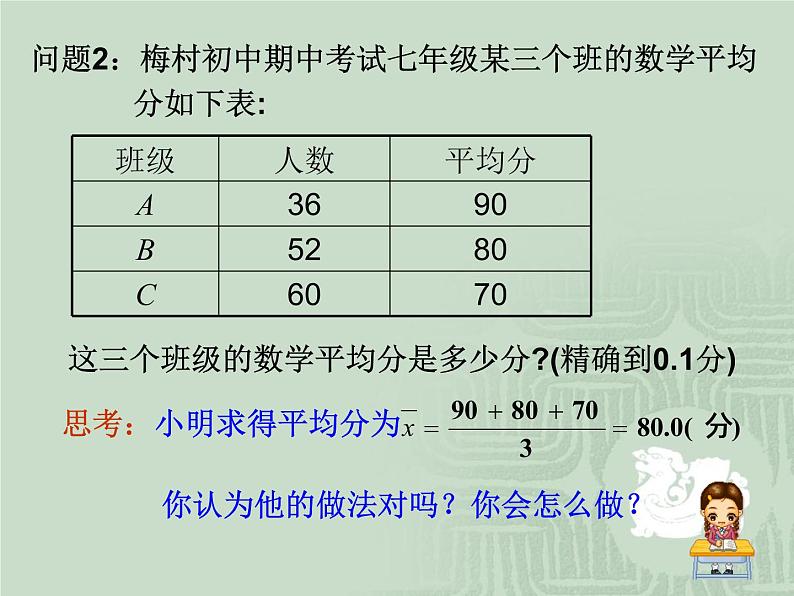 6.1平均数 课件-2021-2022学年北师大版数学八年级上册第5页