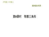 沪科版八年级上册数学习题课件 期末提分练案 第8课时　等腰三角形