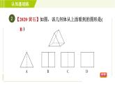 人教版七年级上册数学习题课件 第4章 4.1.2目标一　从几何体看到的平面图形