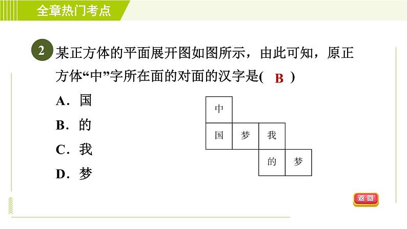 人教版七年级上册数学习题课件 第4章 全章热门考点整合应用05