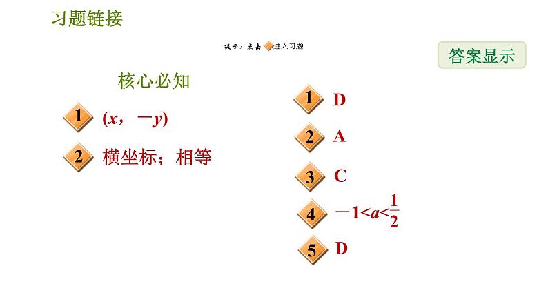 沪科版八年级上册数学习题课件 第15章 15.1.3  平面直角坐标系中的轴对称02