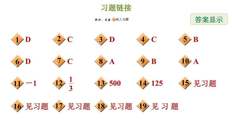 冀教版七年级上册数学习题课件 期末复习专题练 专题四 一元一次方程02