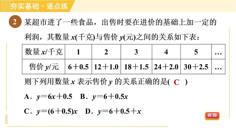 苏科版八年级上册数学习题课件 第6章 6.2.2求一次函数的表达式第6页