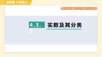 初中数学苏科版八年级上册4.3 实数习题课件ppt