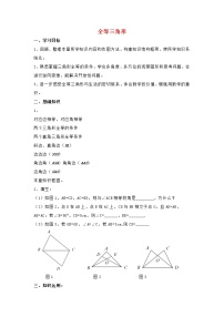 初中数学人教版八年级上册12.1 全等三角形导学案
