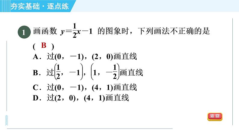 浙教A本八年级上册数学习题课件 第5章 5.4.1一次函数的图象第4页