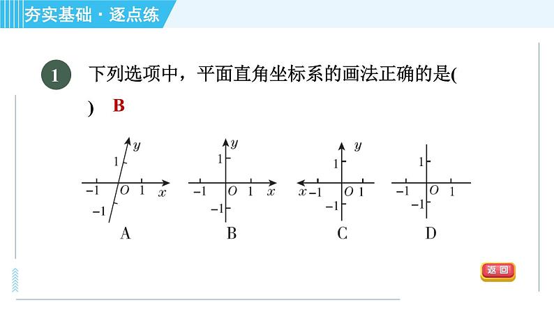 浙教A本八年级上册数学习题课件 第4章 4.2.1认识平面直角坐标系04