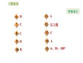 華師版七年級上冊數(shù)學(xué)習(xí)題課件 第4章 4.6.1  角
