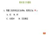 冀教版八年级上册数学习题课件 期末复习专练 专题六　特殊三角形(提升)