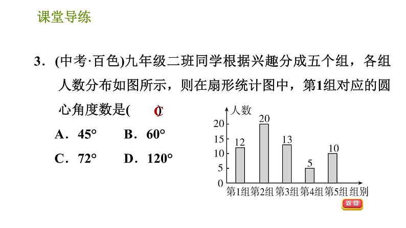 北师版七年级上册数学习题课件 第6章 6.3.1 扇形统计图05