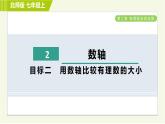 北师版七年级上册数学 第2章 2.2目标二 用数轴比较有理数的大小 习题课件