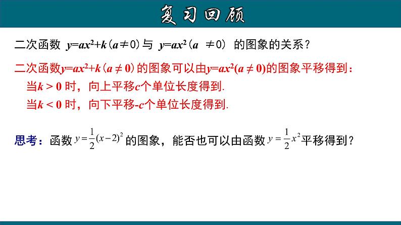 22.1.5 二次函数y=a(x-h)²的图象和性质-2020-2021学年九年级数学上册教材配套教学课件(人教版)04