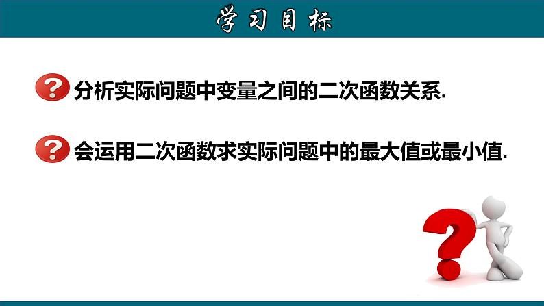 22.3.1 实际问题与二次函数（一）——几何图形的最大面积-2020-2021学年九年级数学上册教材配套教学课件(人教版)第2页