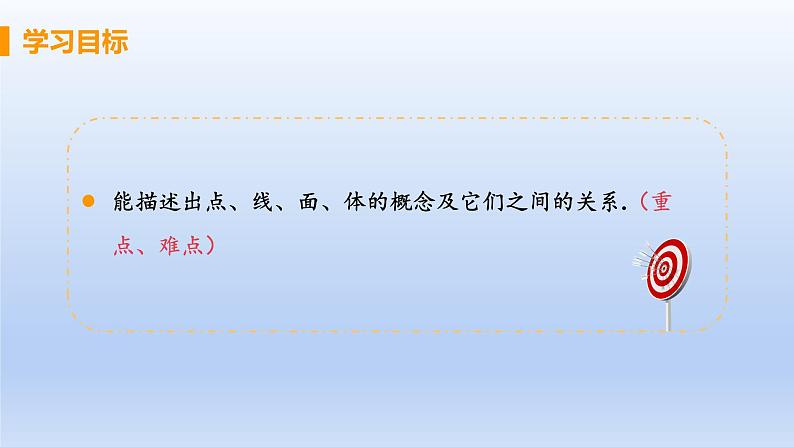 人教版七年级数学上册 4.1.2 点、线、面、体 课件02