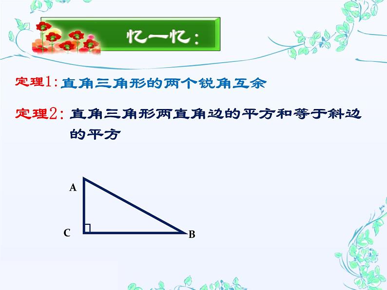 24.2直角三角形的性质（1）  华东师大版数学九年级上册 课件02