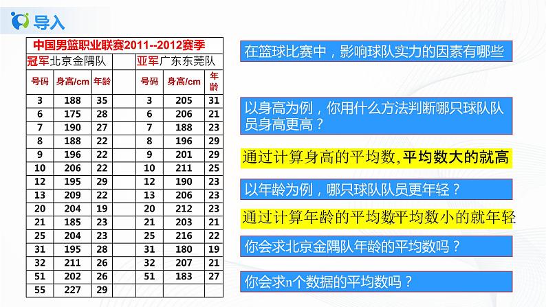 6.1.1平均数（课件+教案+学案）307