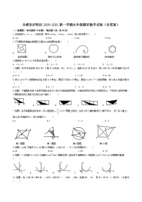 【9数】安徽合肥市庐阳区2020-2021学年九年级上期末考试数学试卷（含答案）