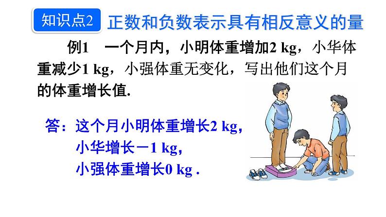 人教版七年级数学上册1.1 正数和负数 课件08