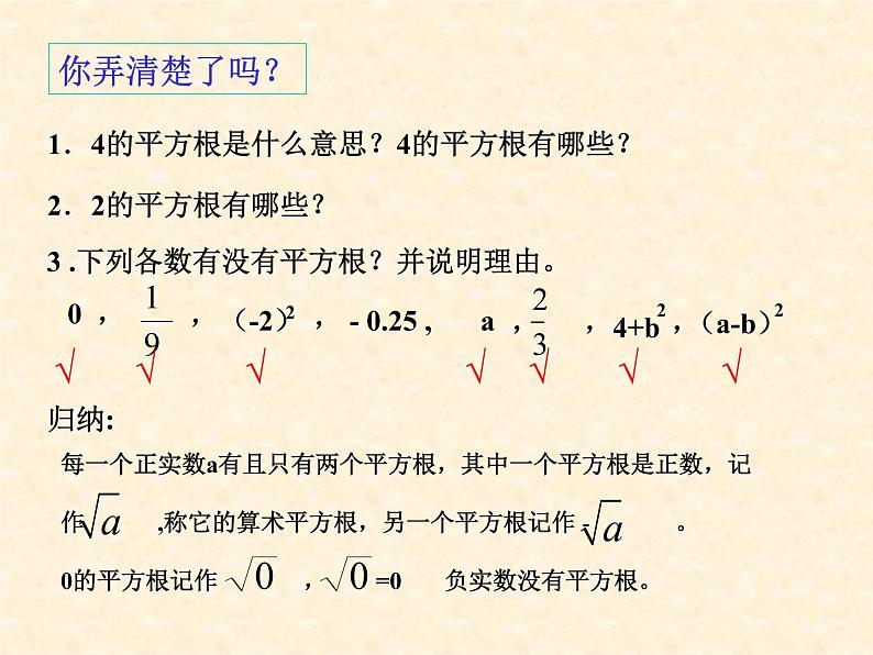 湘教版数学八年级上册（新） 课件：5。1《二次根式的性质》（第1课时）（共12张PPT）第2页