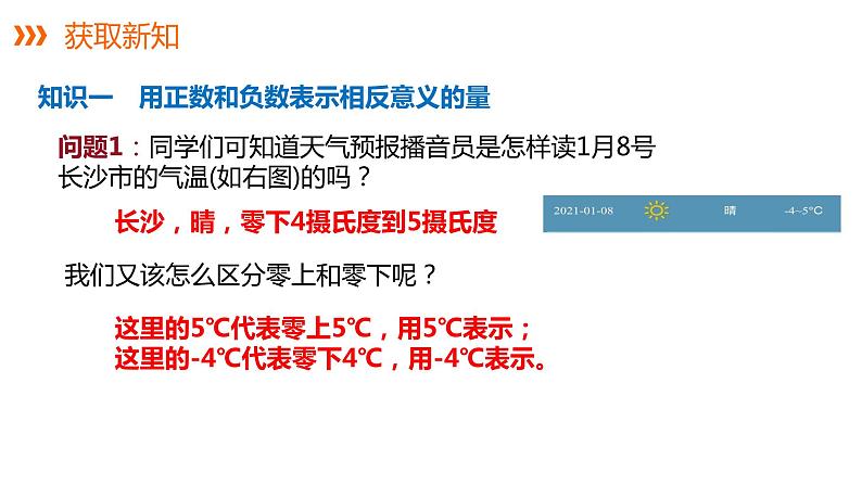 1.1 具有相反意义的量---同步课件  2021-2022学年湘教版数学七年级上册第4页