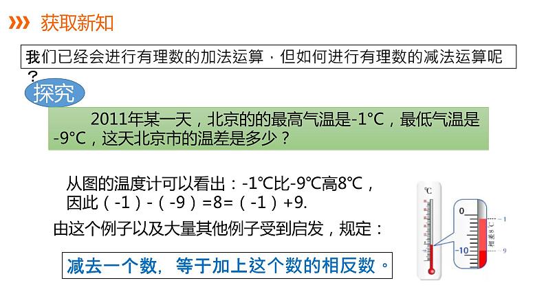 1.4.2 第1课时 有理数的减法---同步课件  2021-2022学年湘教版数学七年级上册06