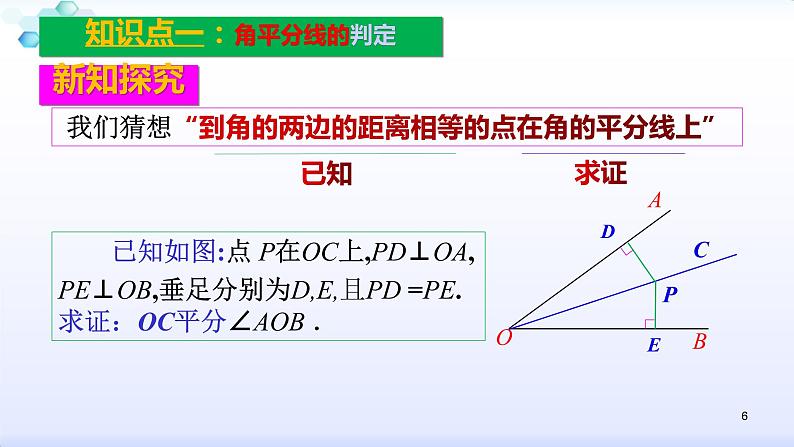 人教版八年级数学上册12.3.2  角的平分线的性质（2） 角平分线的判定课件 （共30张PPT）06