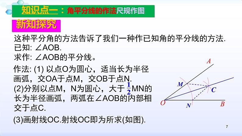 人教版八年级数学上册12.3.1  角的平分线的性质（1） 角平分线的性质（共28张PPT）(共28张PPT)课件PPT07