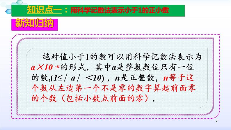 人教版八年级数学上册课件：15.2分式的运算--2.3  整数指数幂（2）科学记数法(共21张PPT)07