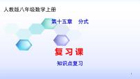 初中数学人教版八年级上册第十五章 分式综合与测试复习课件ppt