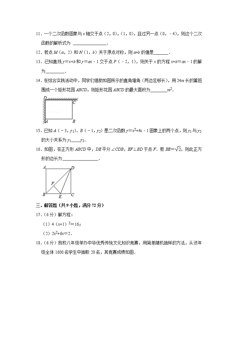 湖南省长沙市雨花区2020-2021学年八年级下学期期末数学试卷（word版含答案）03