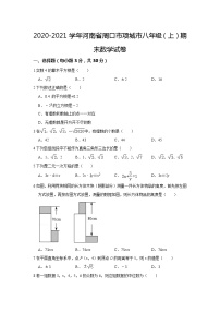 河南省周口市项城市2020-2021学年八年级上学期期末数学试卷(word版含答案)