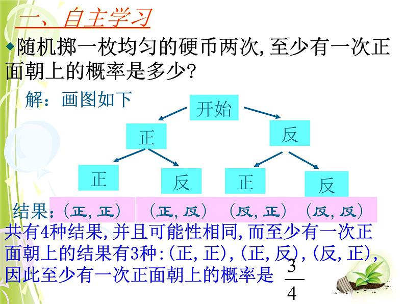 25.2.3列举所有机会均等的结果 课件 华东师大版数学九年级上册第5页