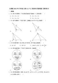 数学八年级上册第十一章 三角形11.1 与三角形有关的线段本节综合测试题