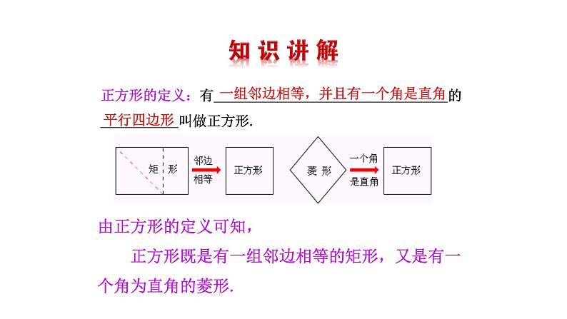 1.3正方形的性质与判定（第2课时） 课件 2021-2022学年北师大版数学九年级上册04