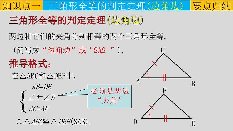 12.2（2） 三角形全等的判定-边角边-2021-2022学年八年级数学上册教学课件（人教版）06