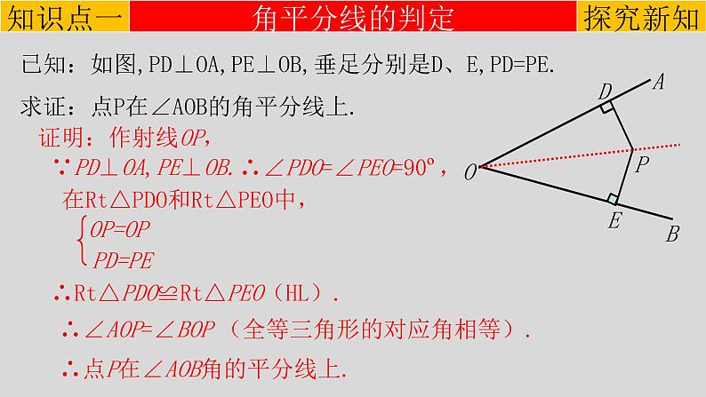 12.3（2） 角平分线的判定-2021-2022学年八年级数学上册教学课件（人教版）第5页