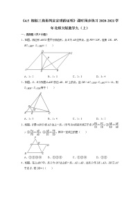 九年级上册5 相似三角形判定定理的证明课堂检测