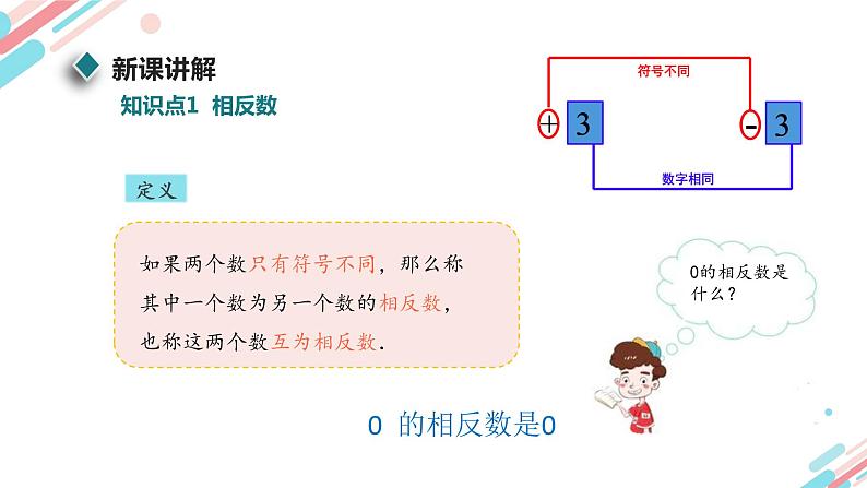 北师大版七年级上册第二章2.3.1相反数和绝对值PPT课件06