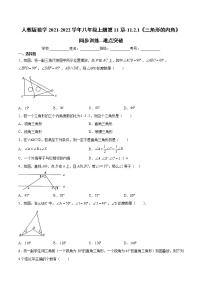 初中数学人教版八年级上册11.2.1 三角形的内角复习练习题