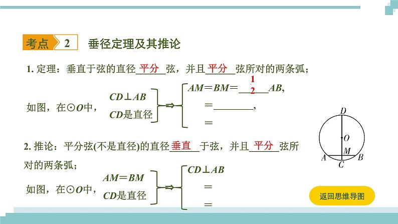 陕西中考数学基础考点课件+练习题：第24课时 圆的基本性质05