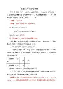 2022年中考数学专题复习类型三 利润最值问题（解析版）