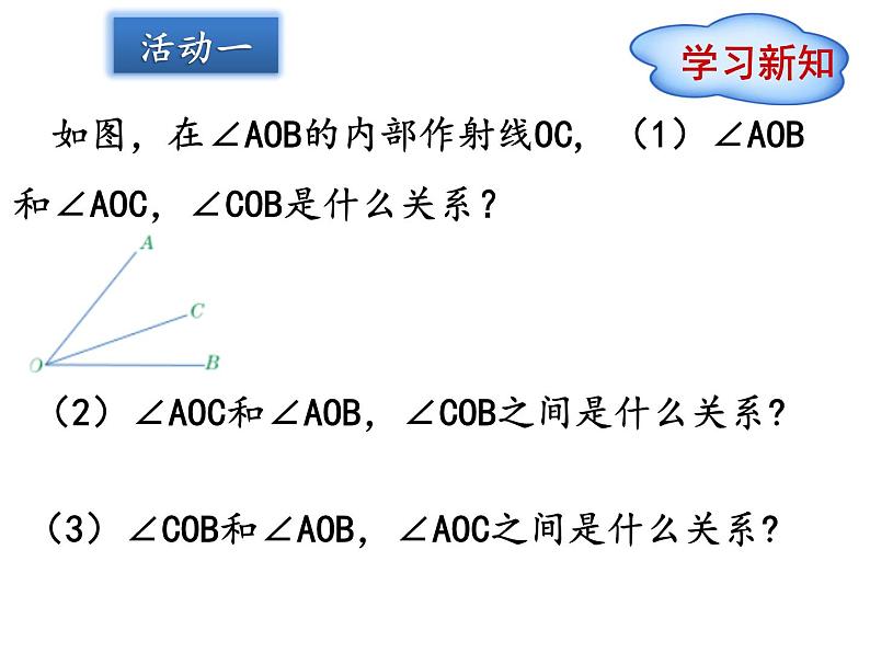 冀教版七年级数学上册 2.7 角的和与差课件PPT第3页