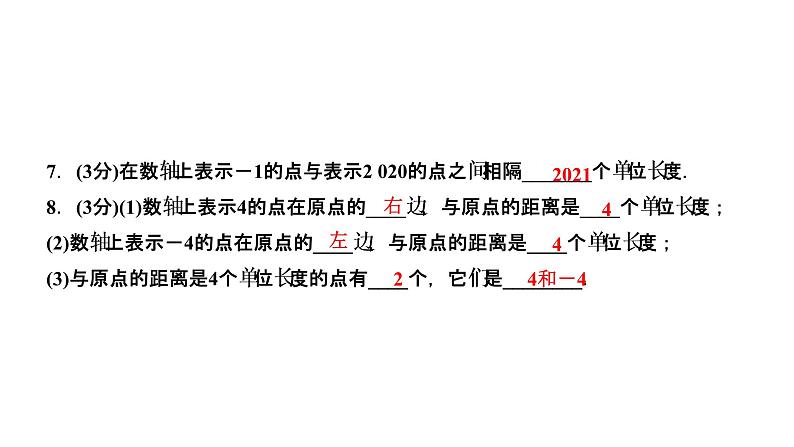 1．2　有理数  1．2.2　数　轴课件PPT08