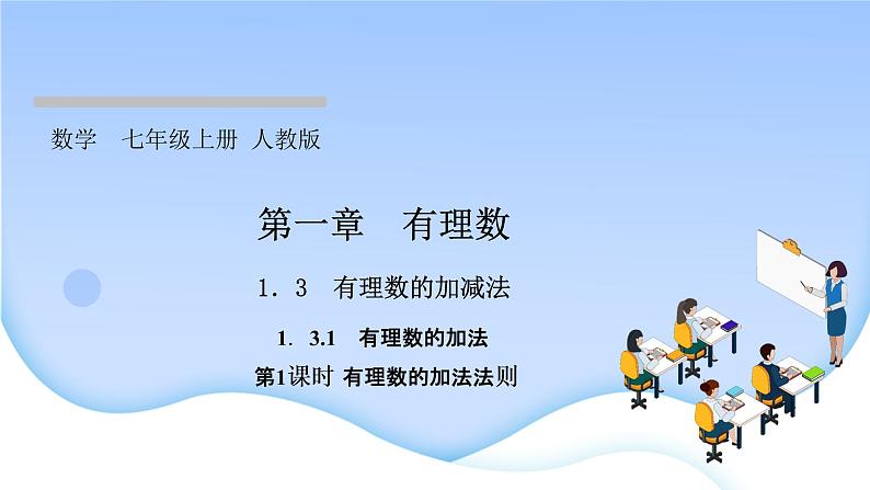 1．3　有理数的加减法  1．3.1　有理数的加法  第1课时　有理数的加法法则课件PPT01