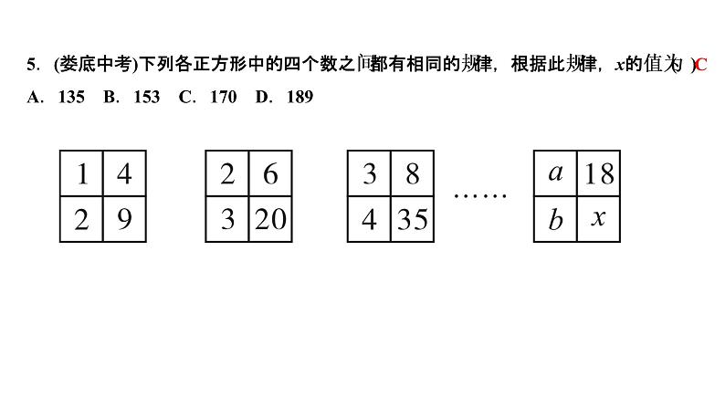 专题训练(五)　整式中的规律探究课件PPT第6页