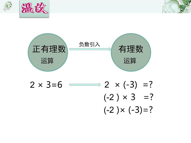 浙教版七年级数学上册2.3 有理数的乘法 （1）课件第2页