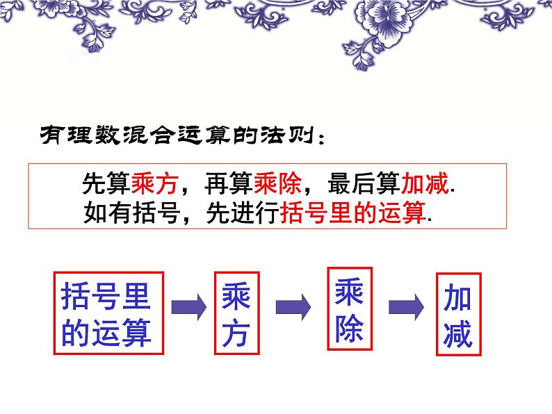 浙教版七年级数学上册2.6 有理数的混合运算 （5）课件第4页